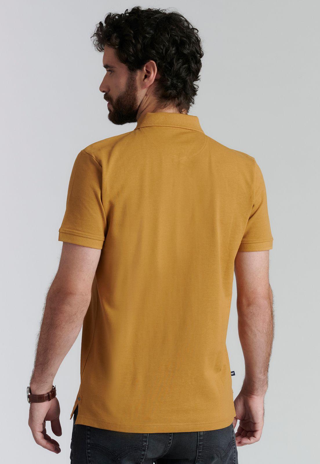 Polera Básica Pique Fr Mustard-3