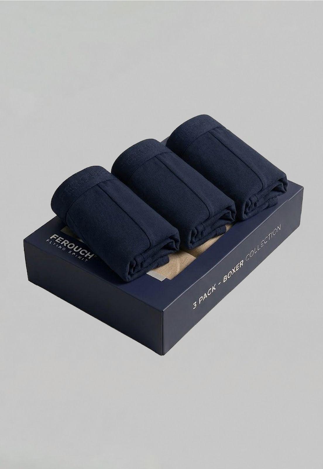 Tripack Boxer Navy Navy-1