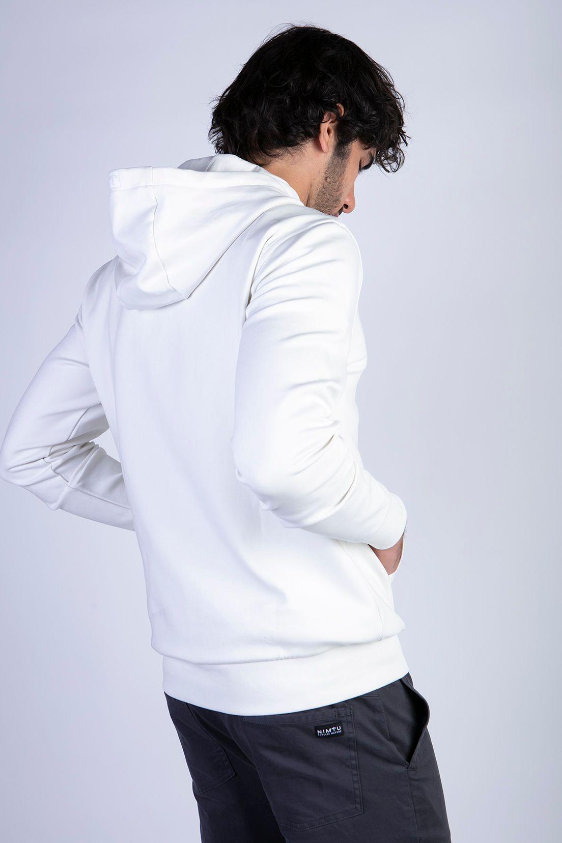 Hoodie Tolten White-1