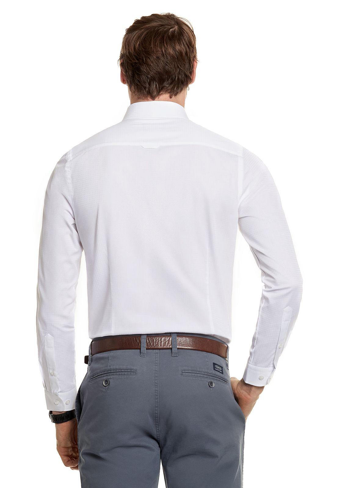 Camisa Textura Florida White-2