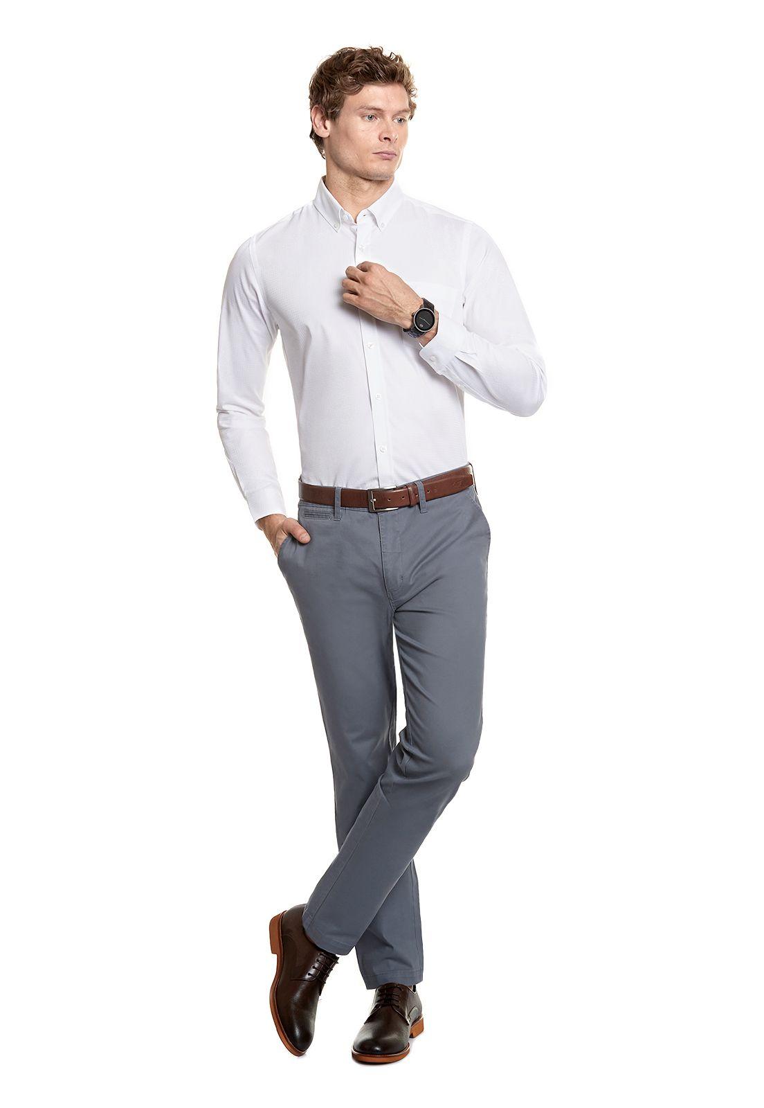 Camisa Textura Florida White-1