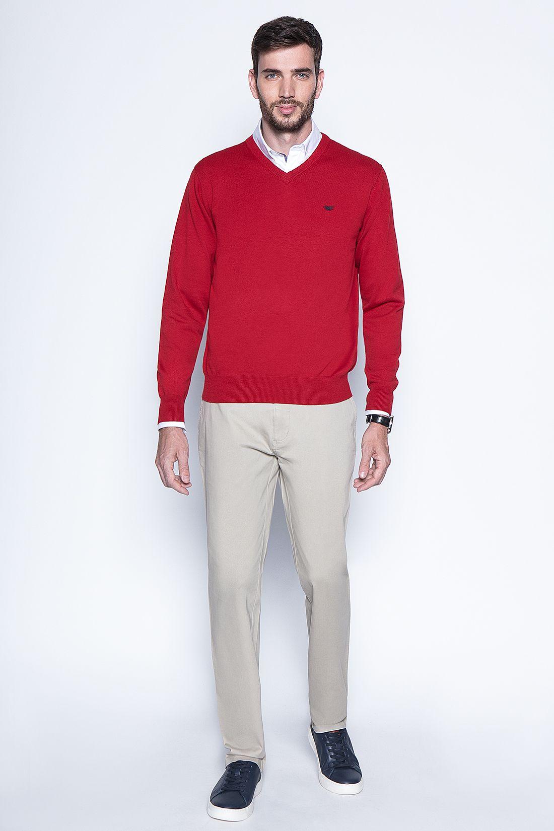 Sweater Red Smart Casual L/S-3