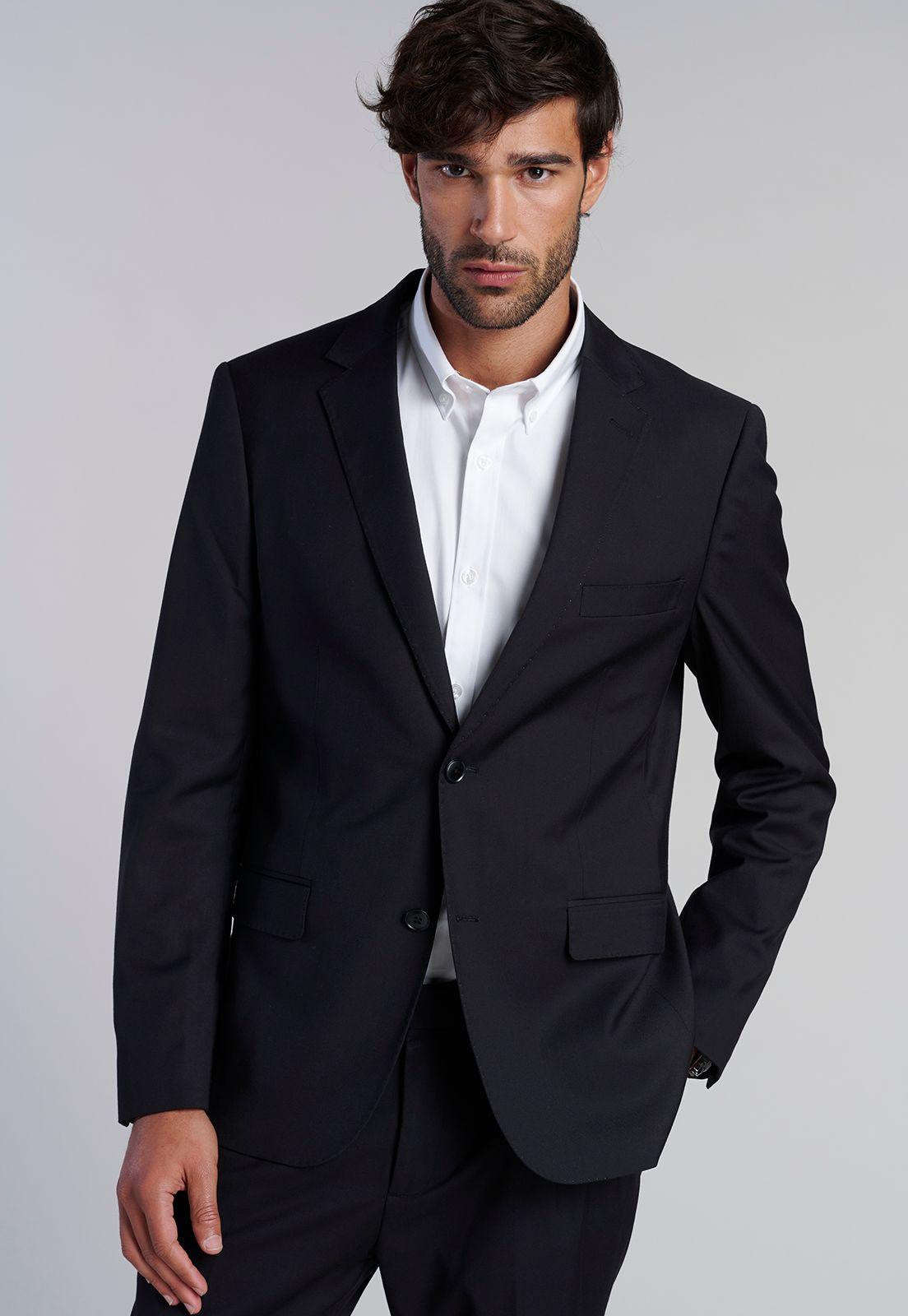Blazer Smart Casual Ferouch Black-4