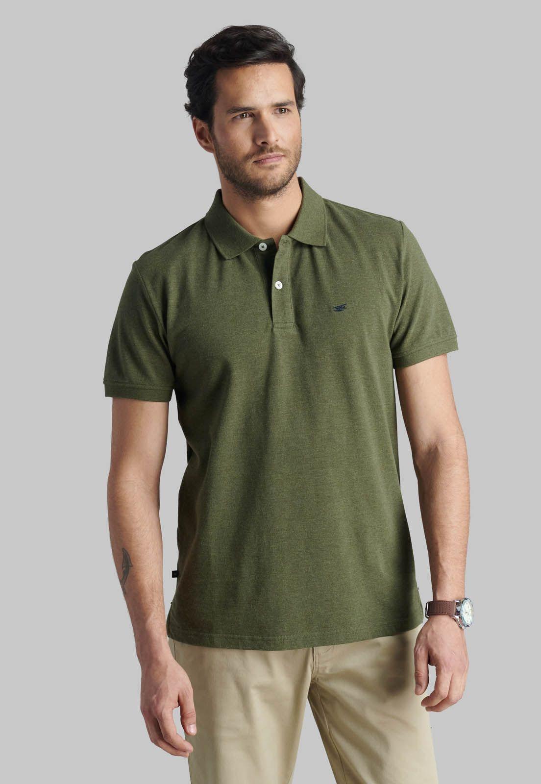Polera Pique Básica Militar Melange-0
