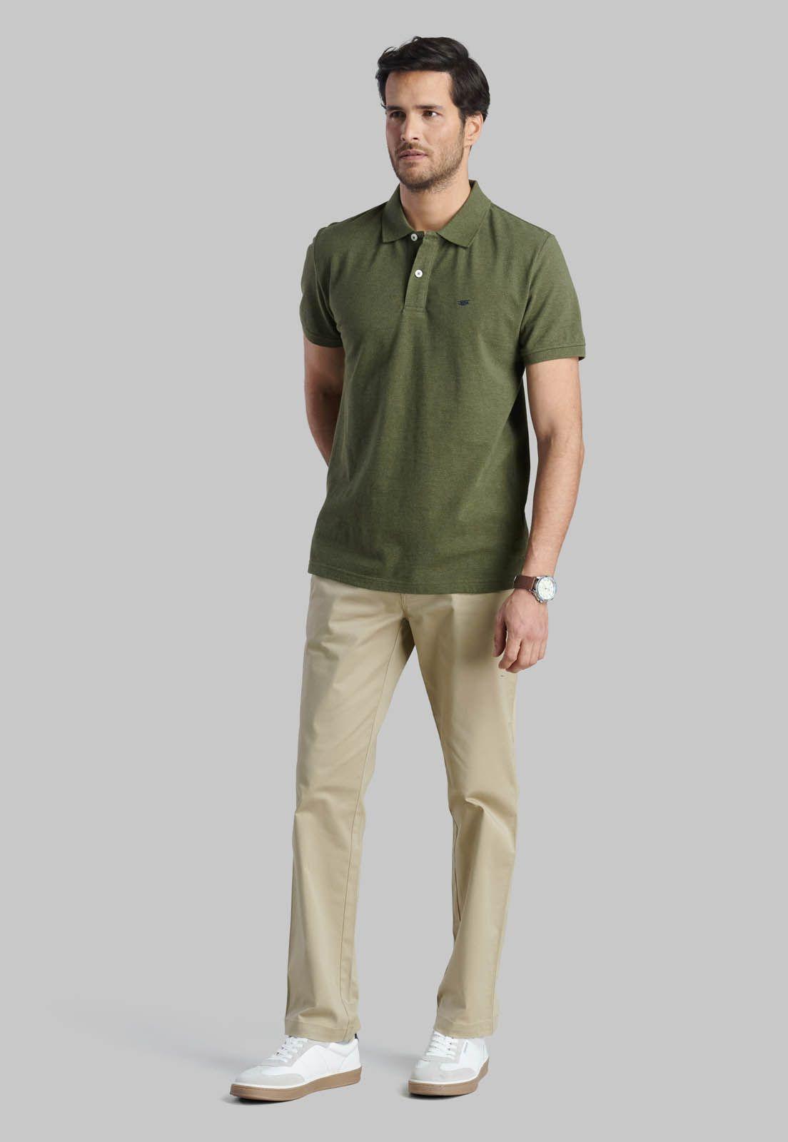 Polera Pique Básica Militar Melange-1