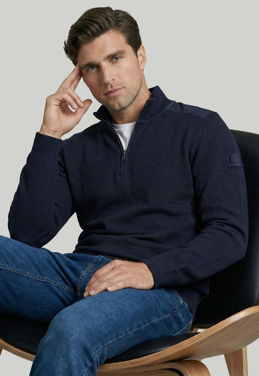 Poleron Albania Navy Melange-4