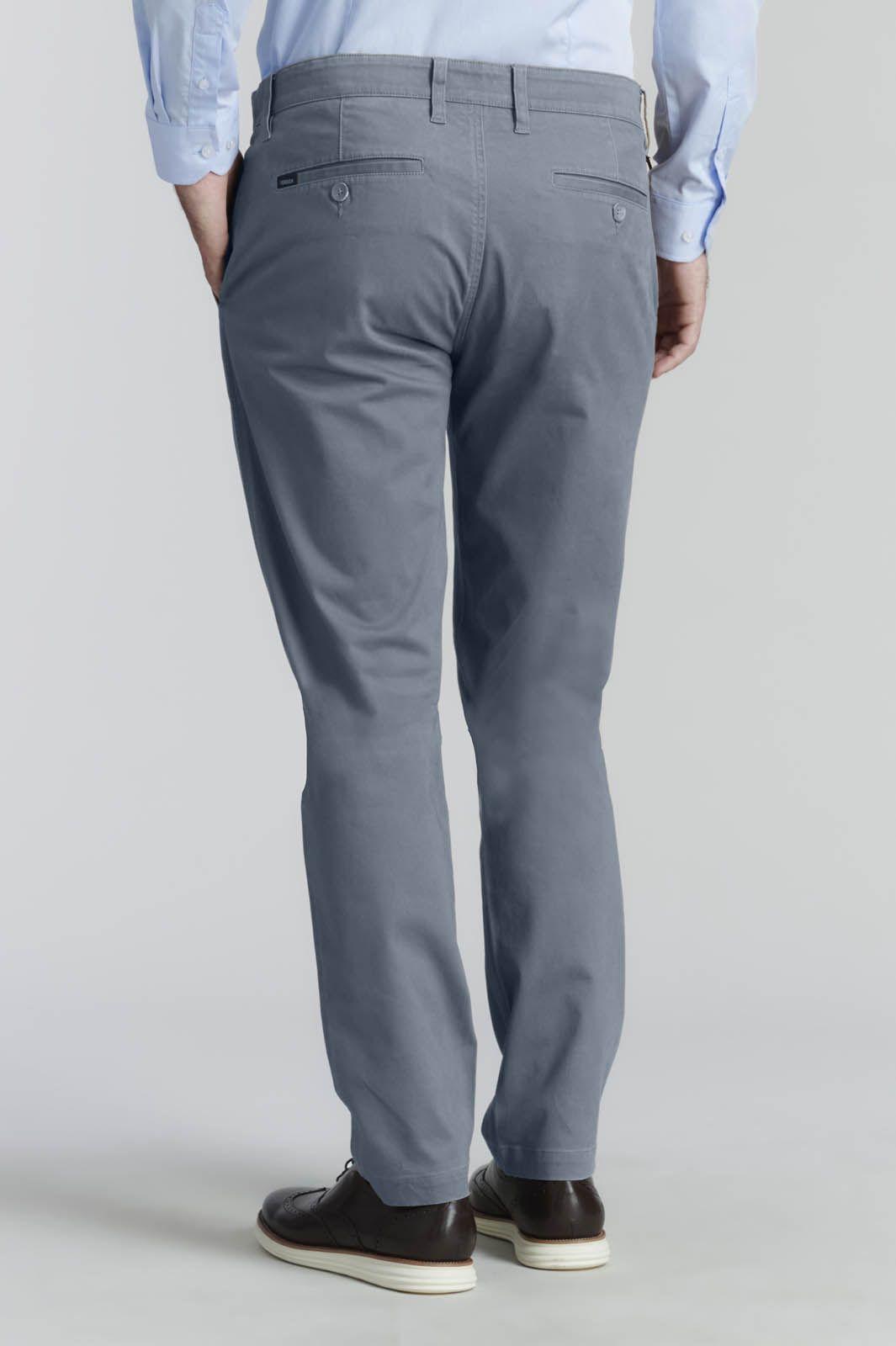 Pantalón Twill Slim /33 Business Metal-3