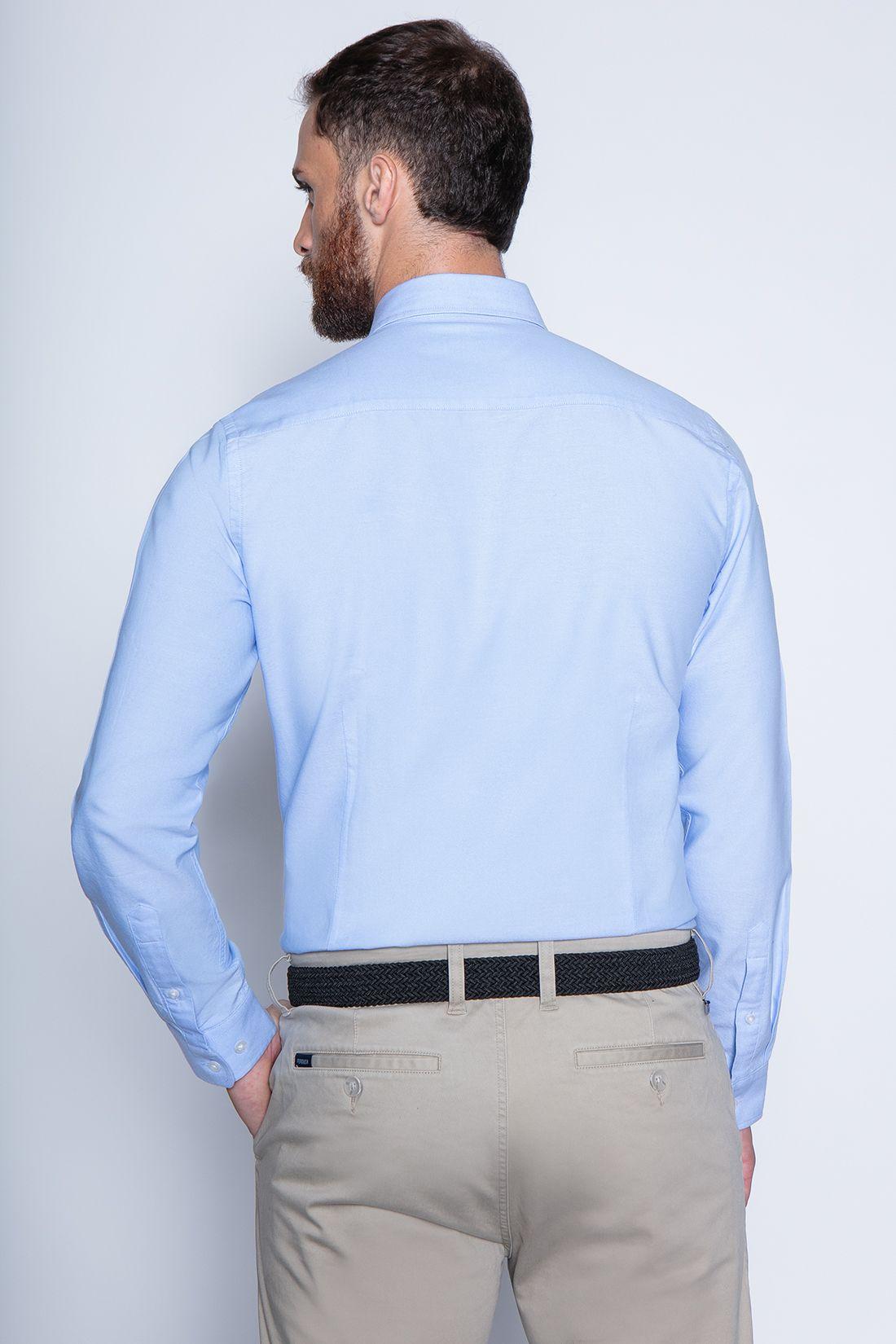 Camisa Sport Oxford F Blue-1