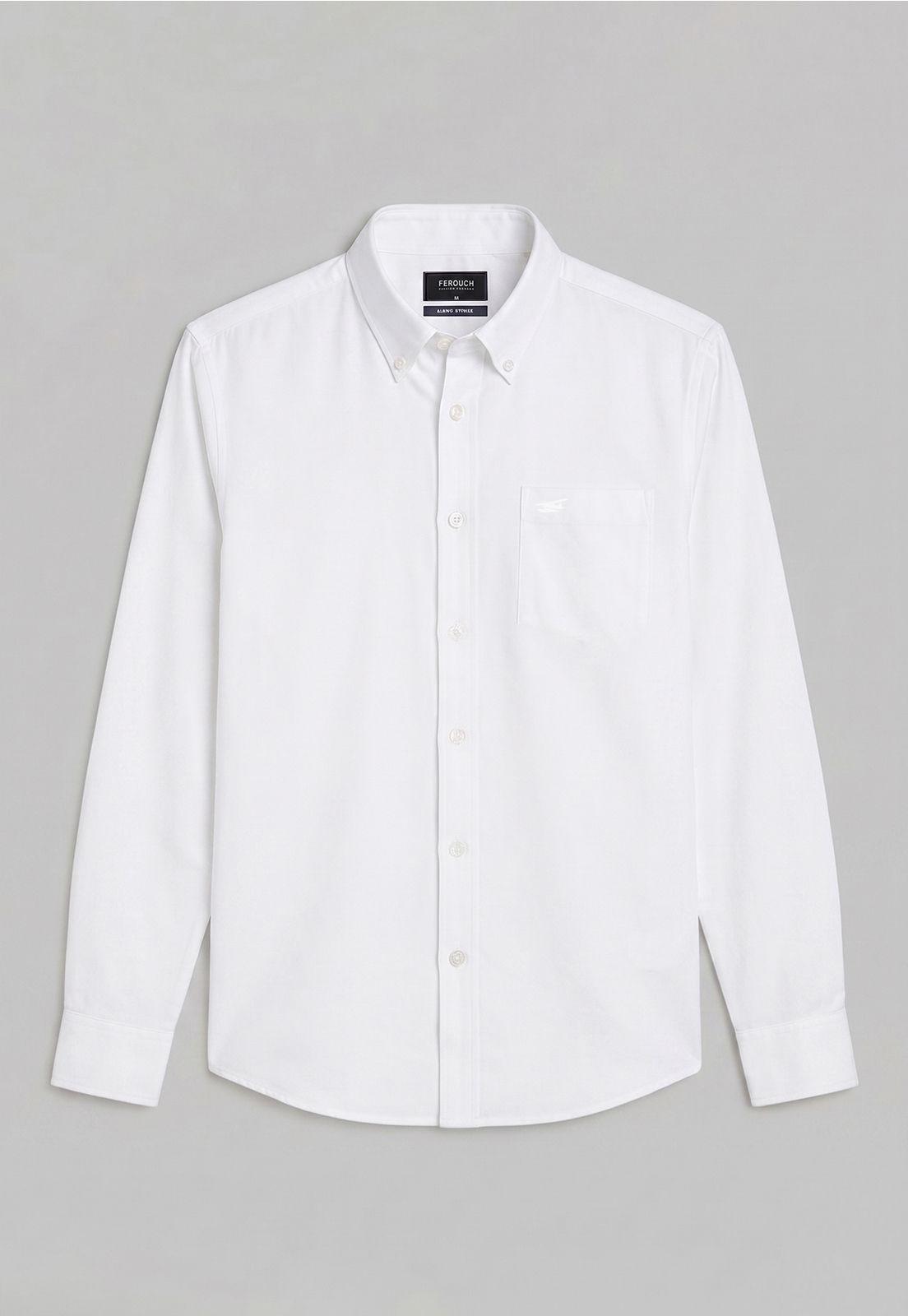 Camisa Oxford Smart Casual White-4