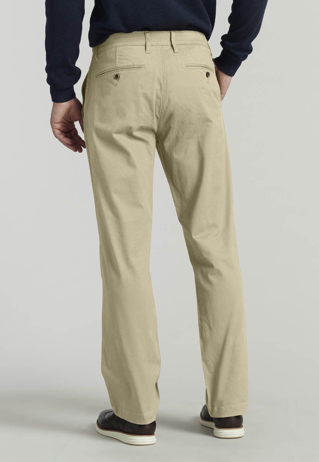 Pantalón Twill Without Pleats L/31 Business Khaki-3