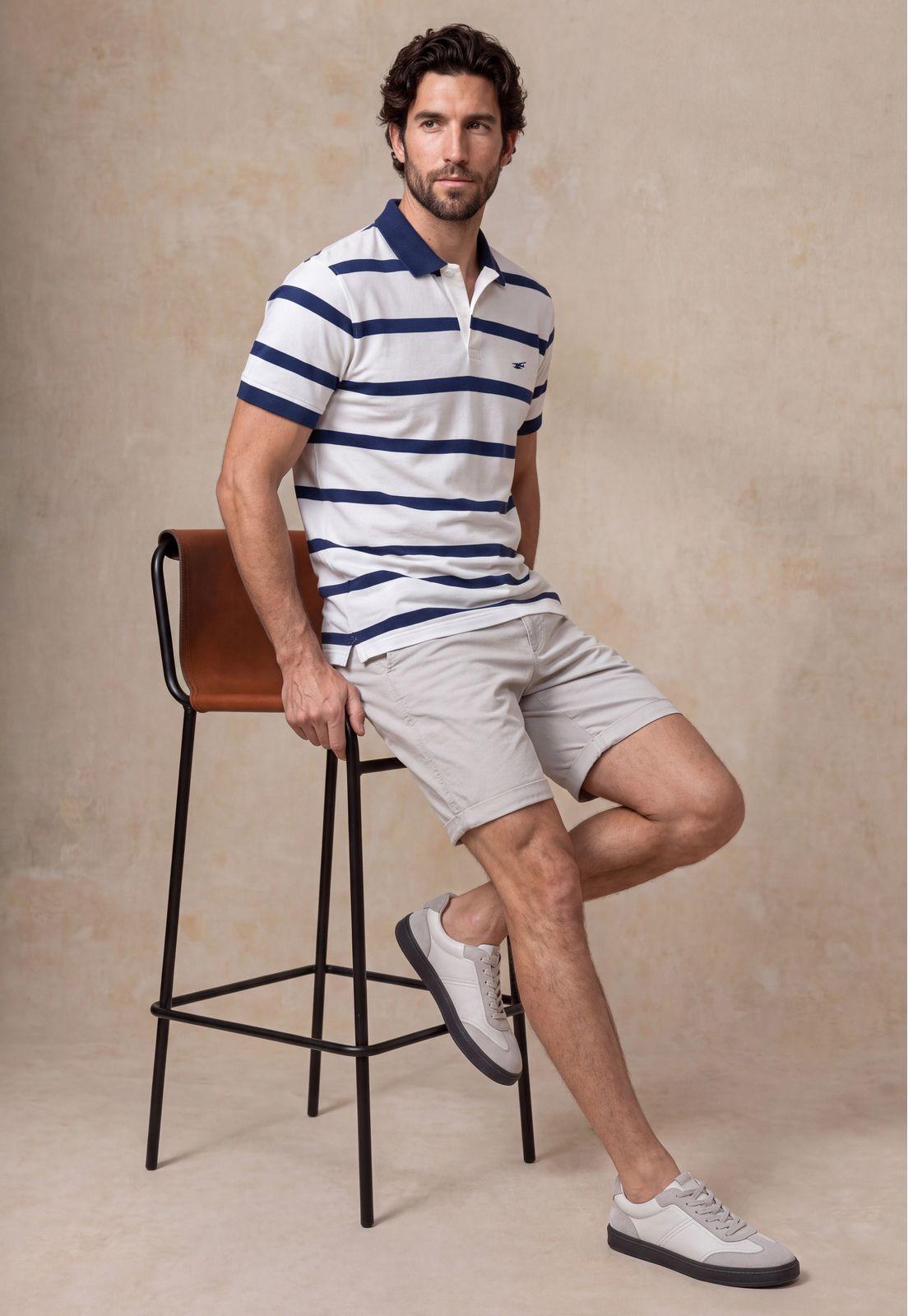 Polera Regular Piqué Colorado White-4