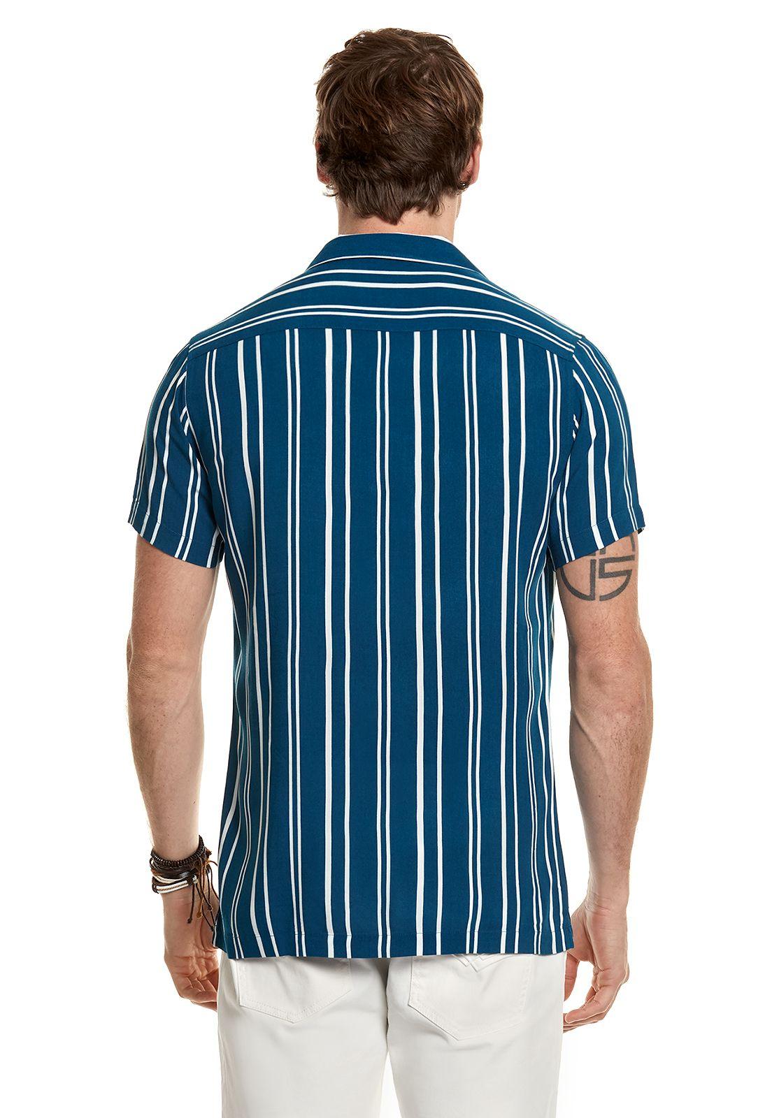 Camisa Listada Silver F Blue-2