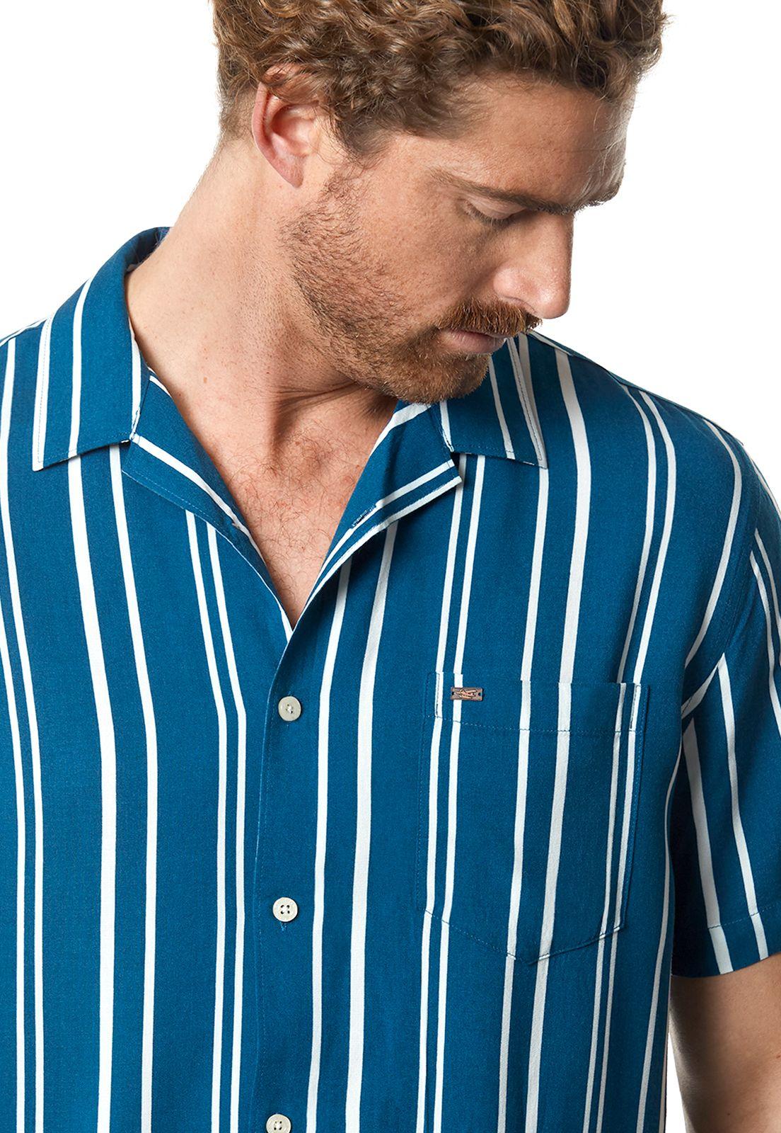 Camisa Listada Silver F Blue-7