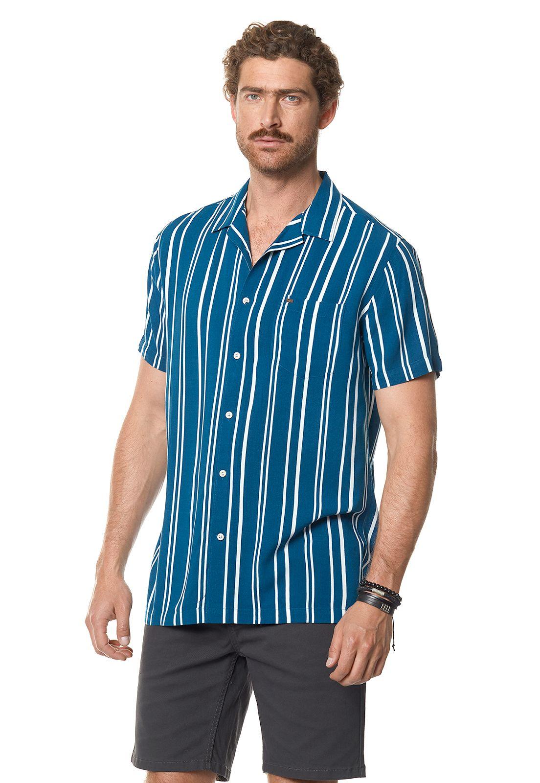 Camisa Listada Silver F Blue-4