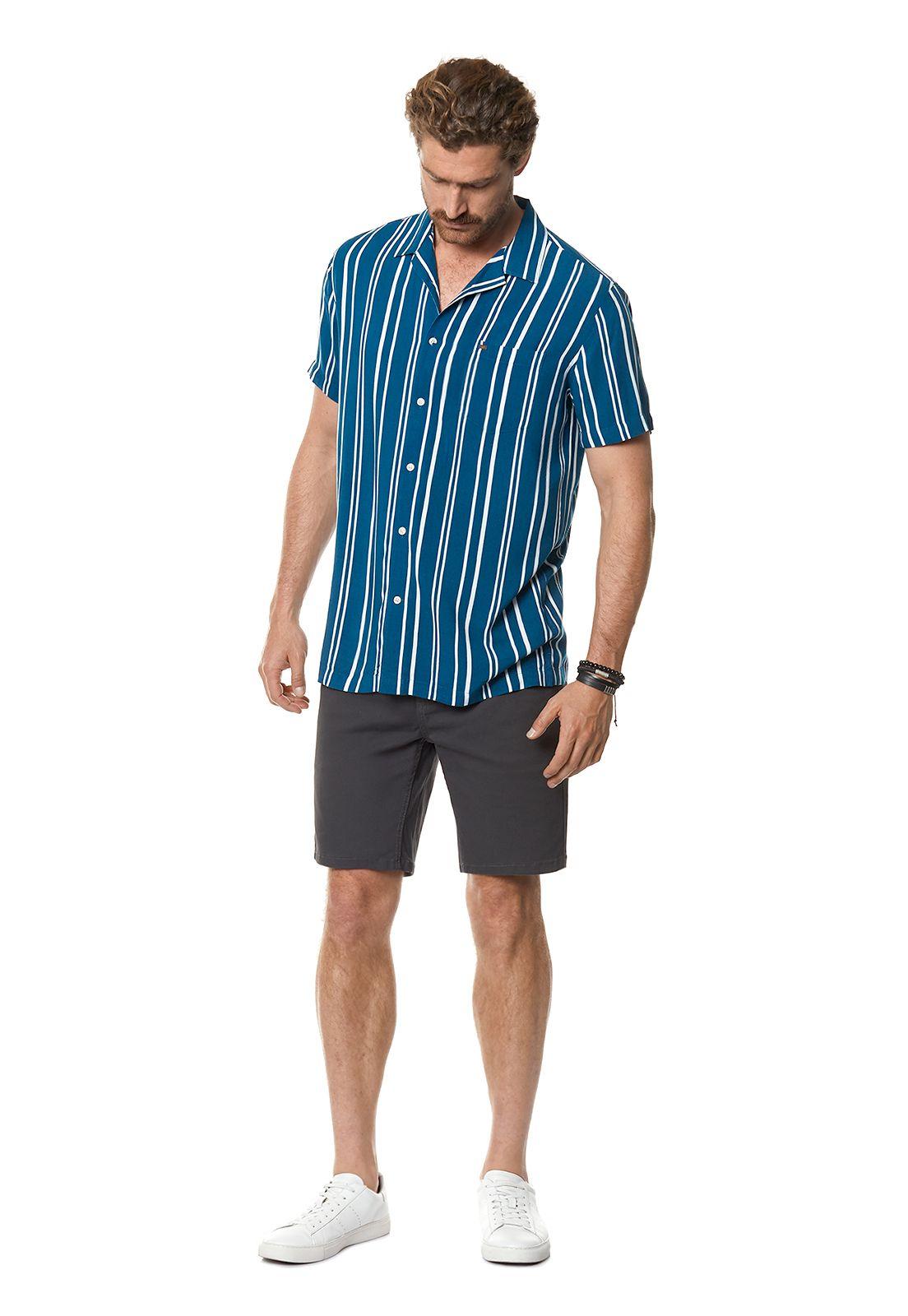 Camisa Listada Silver F Blue-5