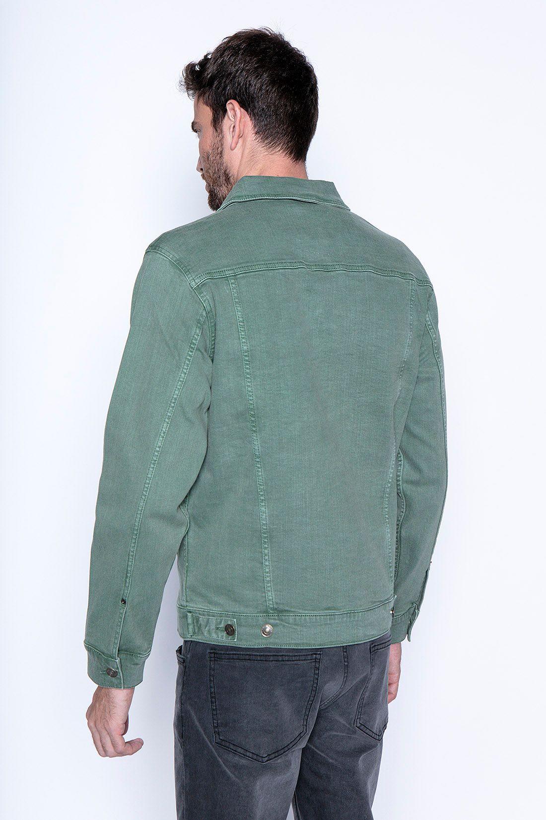 Jacket Denim Básica Fj Green-1