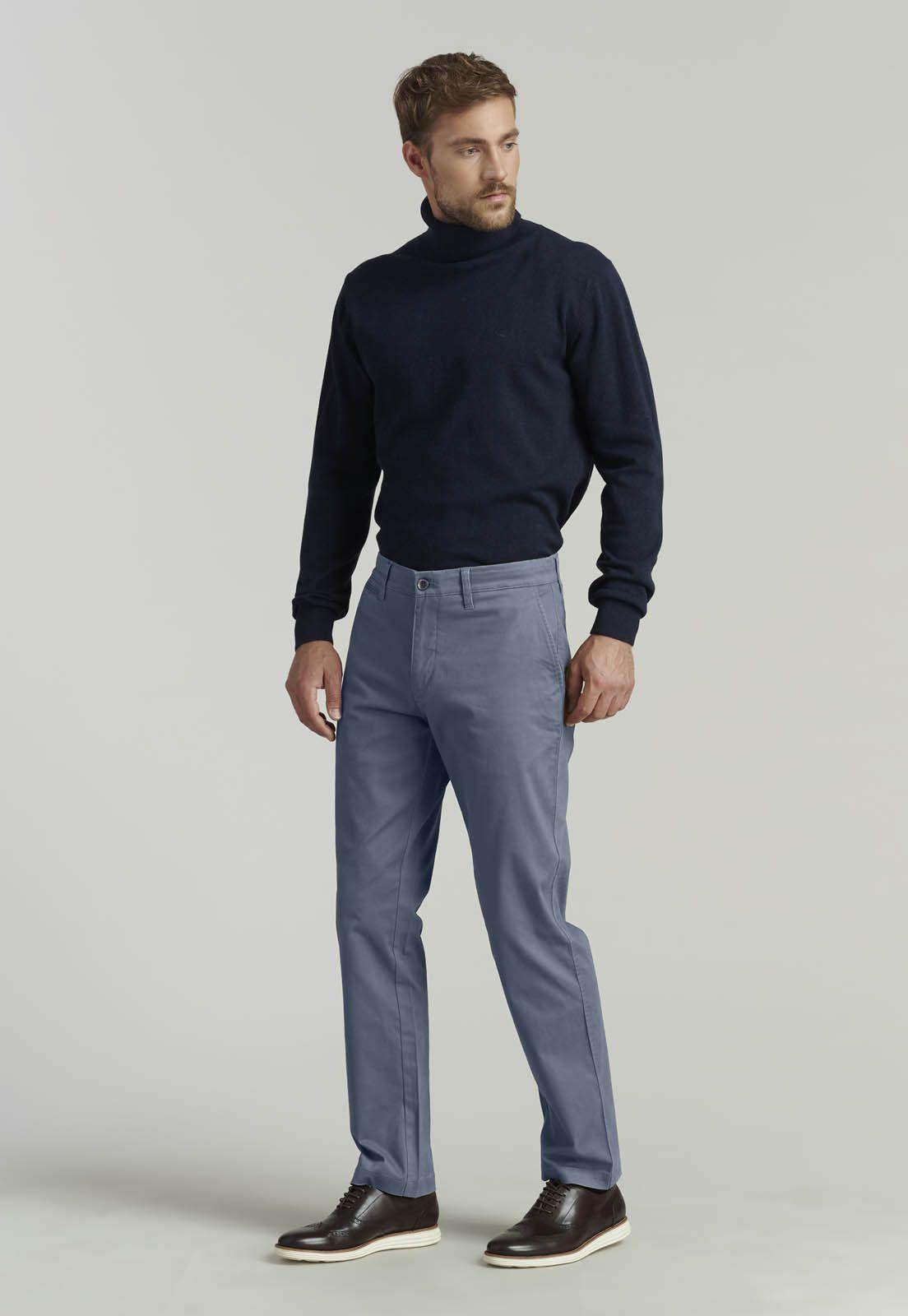 Pantalón Twill Without Pleats L/31 Business Metal-1