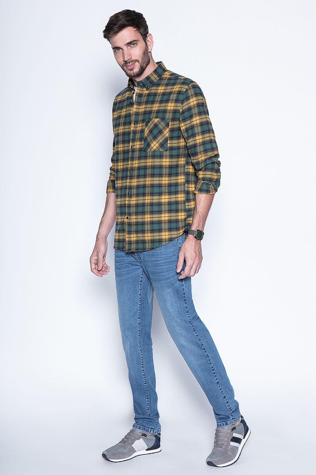 Camisa Check Rochester Fj Mustard-3