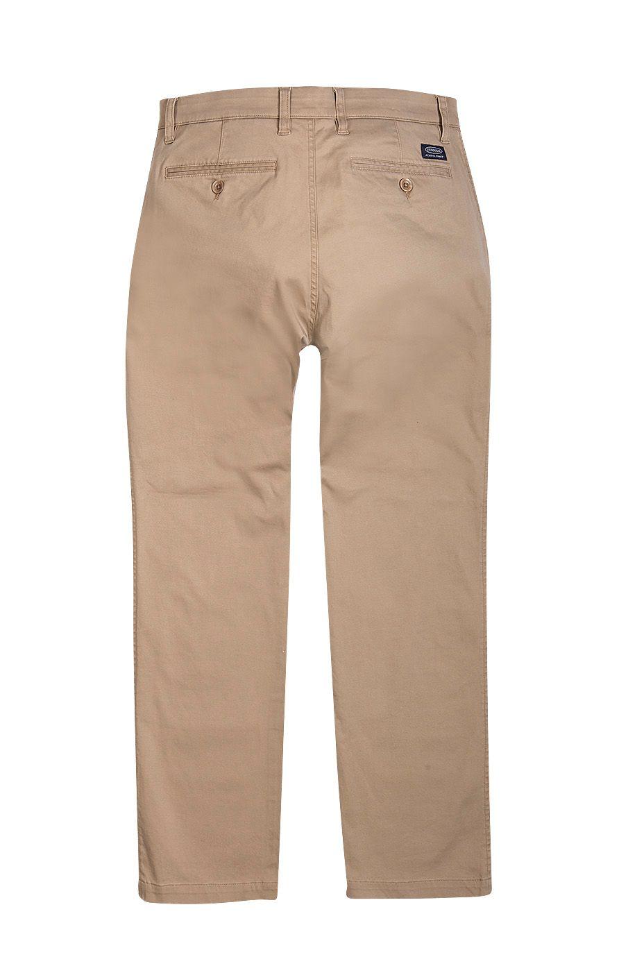 Pantalón Twill Sin Pliegues L/31 Khaki-2