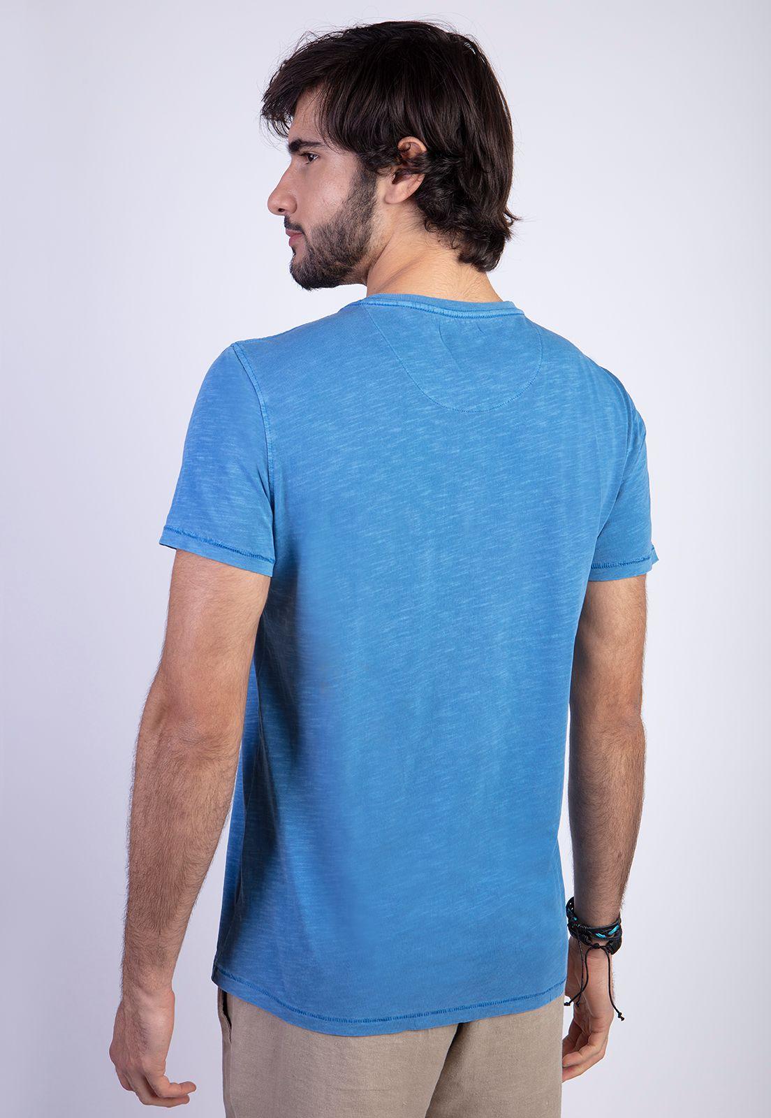 Polera Básica Bolsillo Slub Boston Sea-1