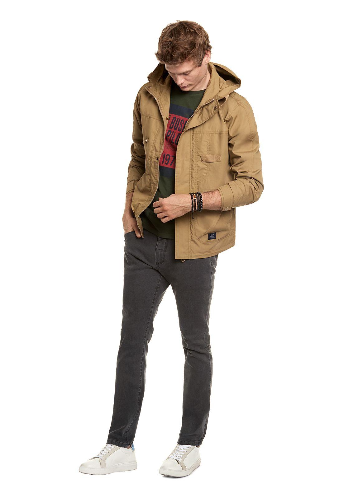 Chaqueta Con Gorro Fj Khaki-1