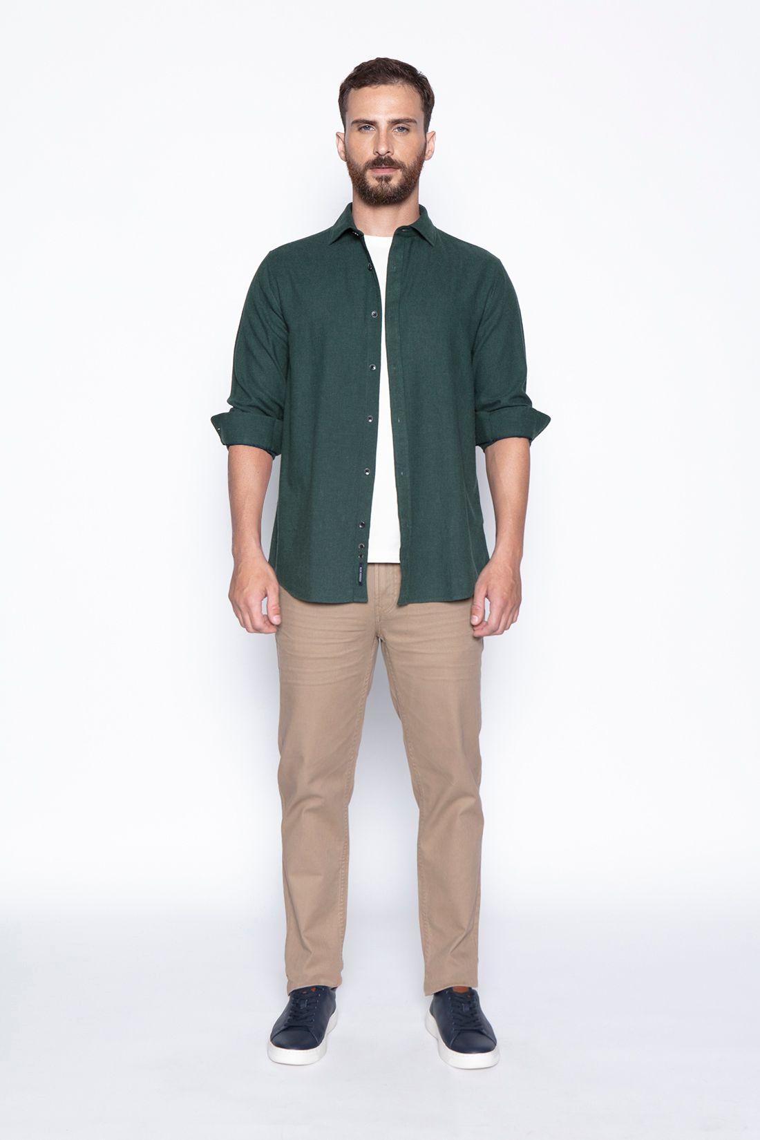 Camisa Sport F Green Melang-3
