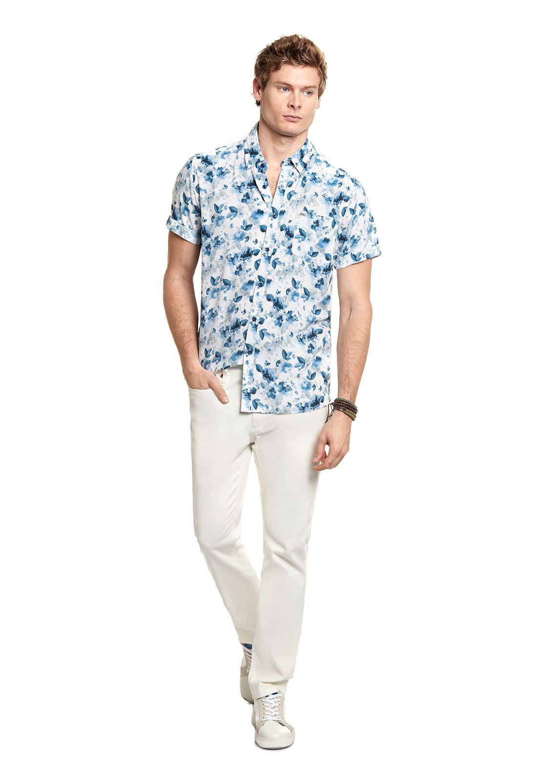 Camisa Estampada Brooklyn Fj White-1