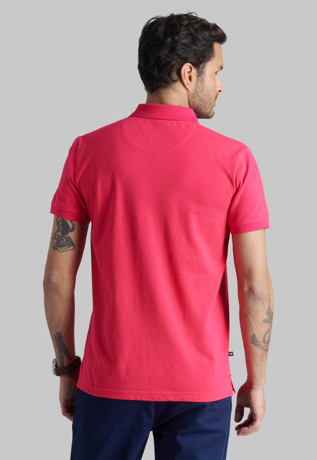 Polera Pique Básica Fucsia-3