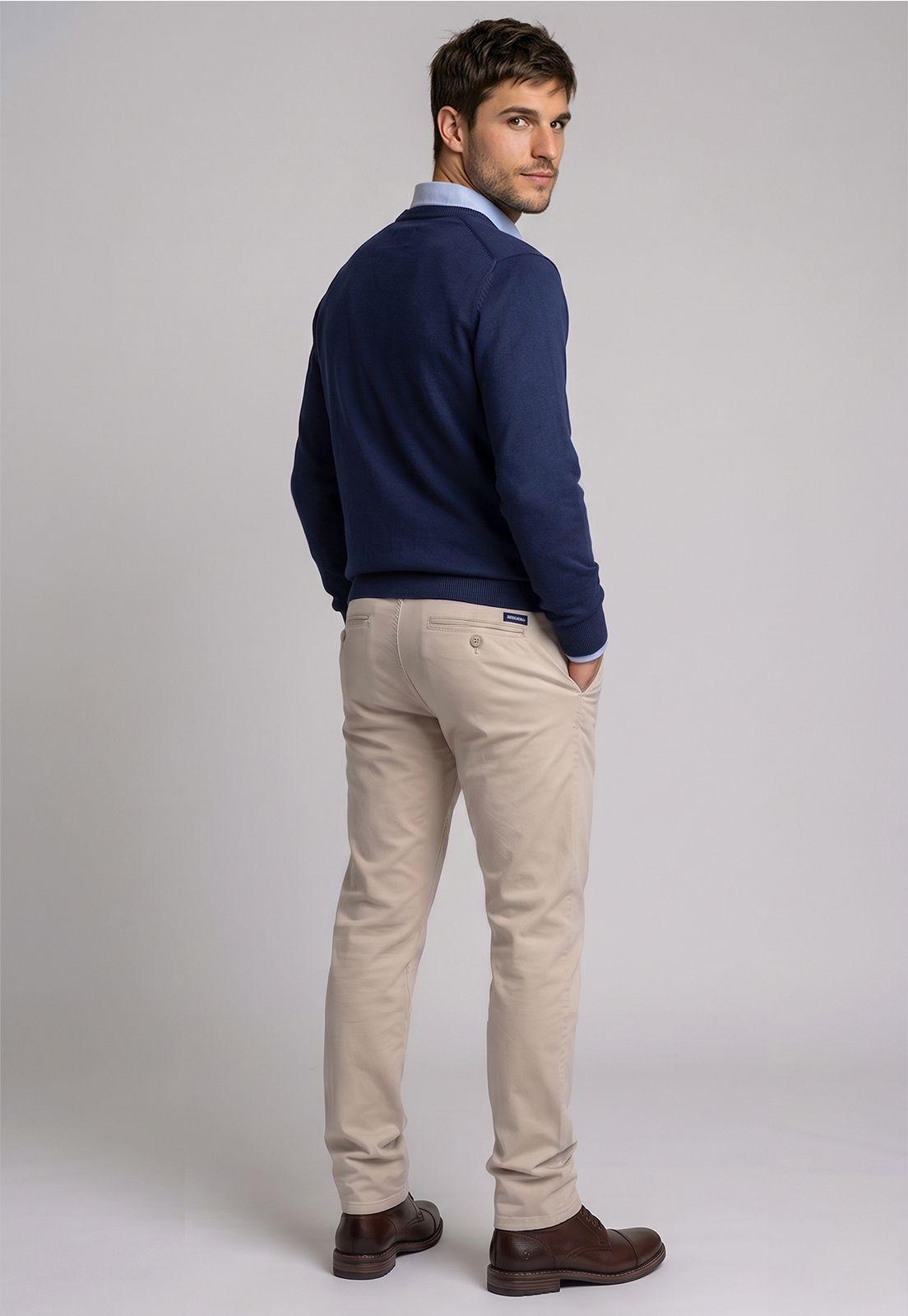 Sweater Arizona V-Neck Solido Navy-2