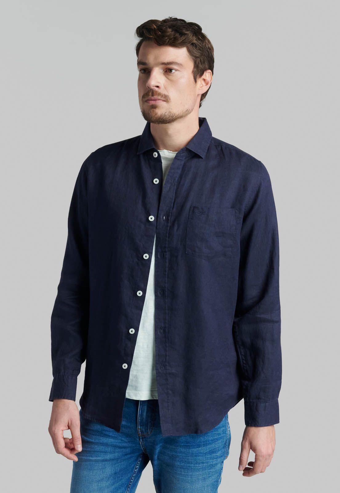 Camisa Lino Green Bay Navy-0