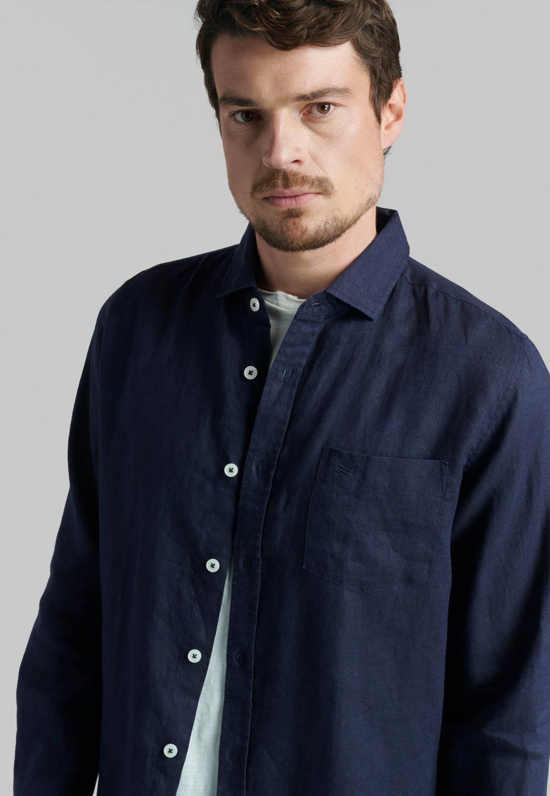 Camisa Lino Green Bay Navy-2