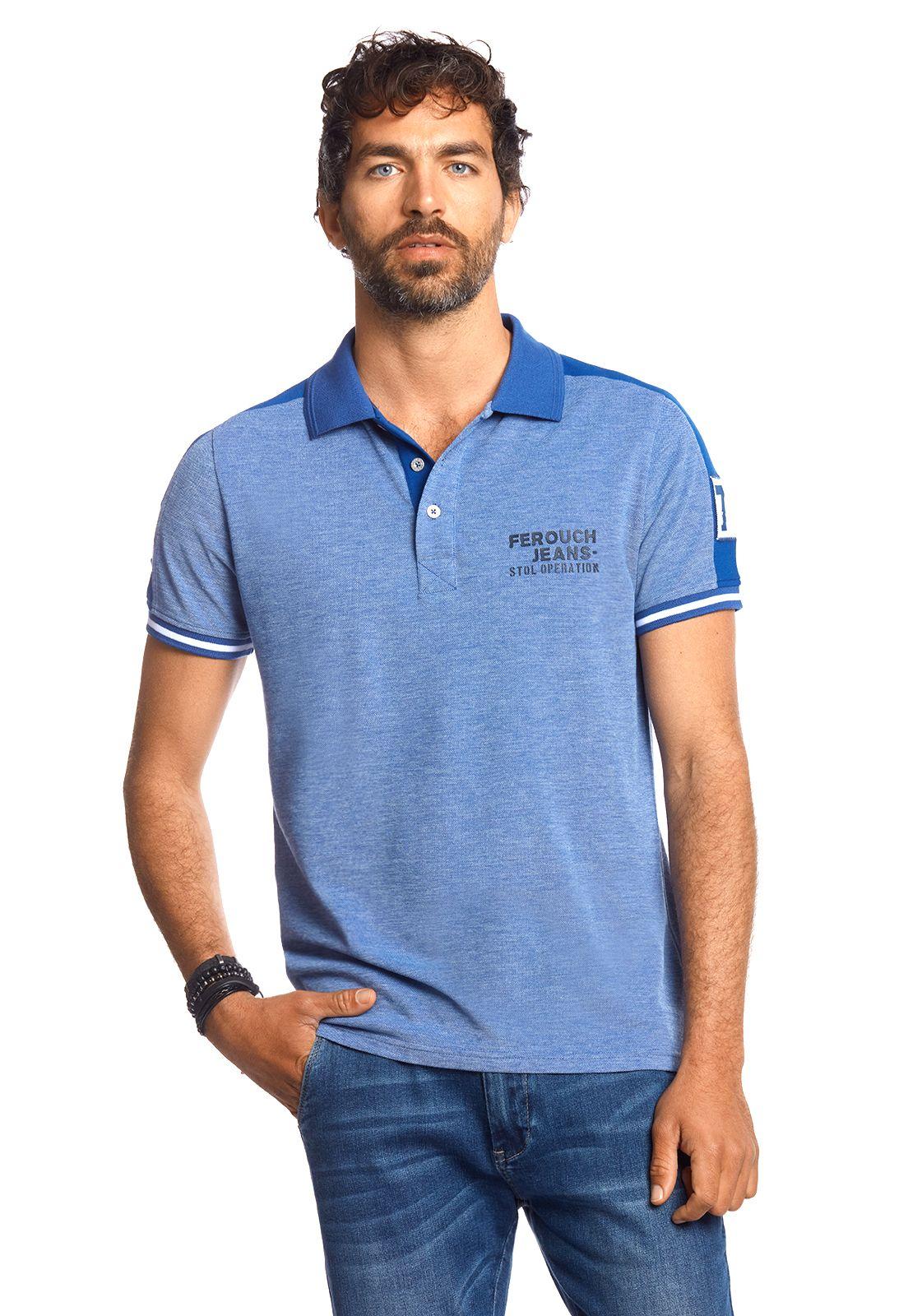 POLERA POLO NORTH DAKOTA BLUE-0