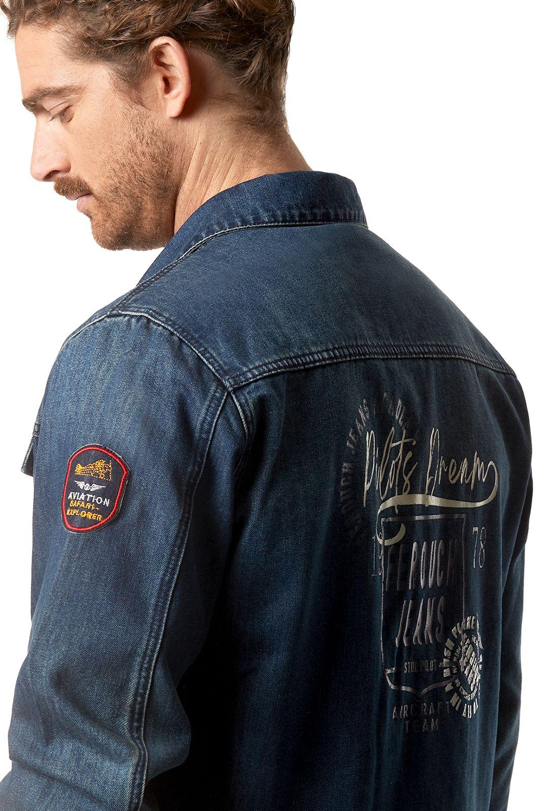 Chaqueta Denim Con Parche Blue-3