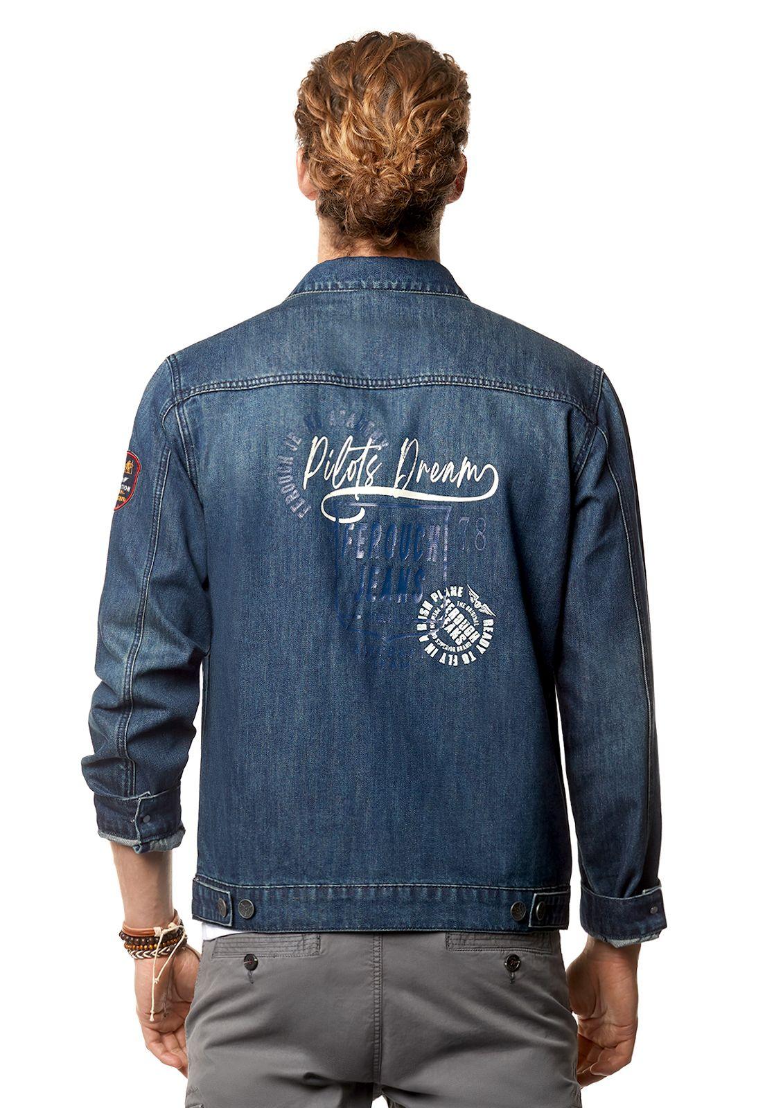 Chaqueta Denim Con Parche Blue-2