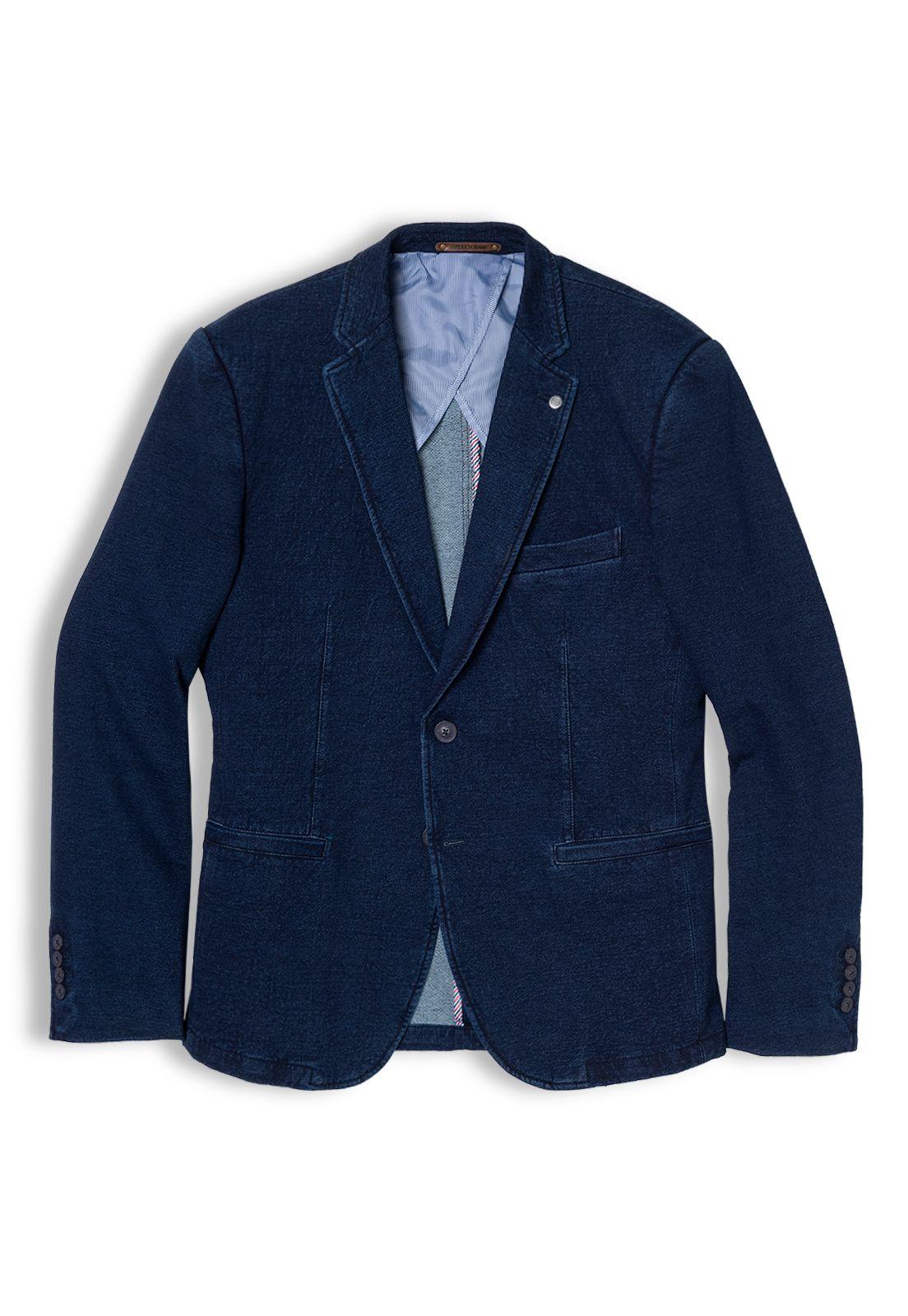 Blazer Knitted Indigo-4