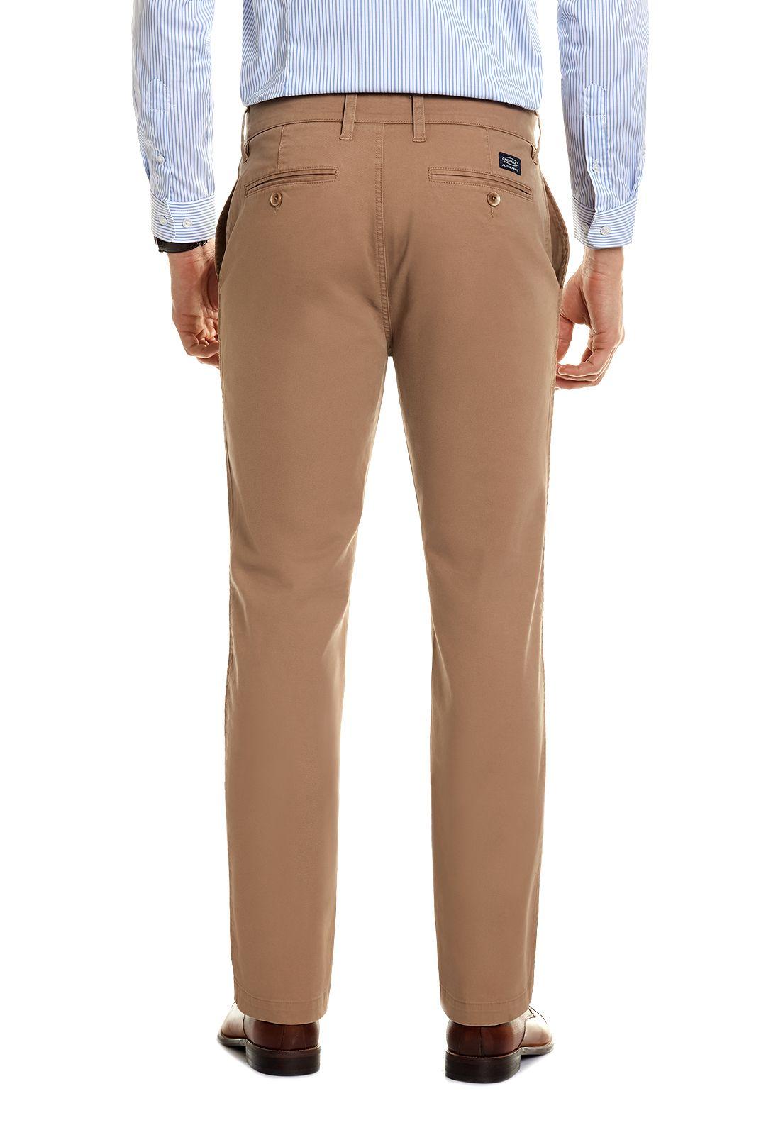 Pantalón Twill Sin Pliegues L/31 Almond-2