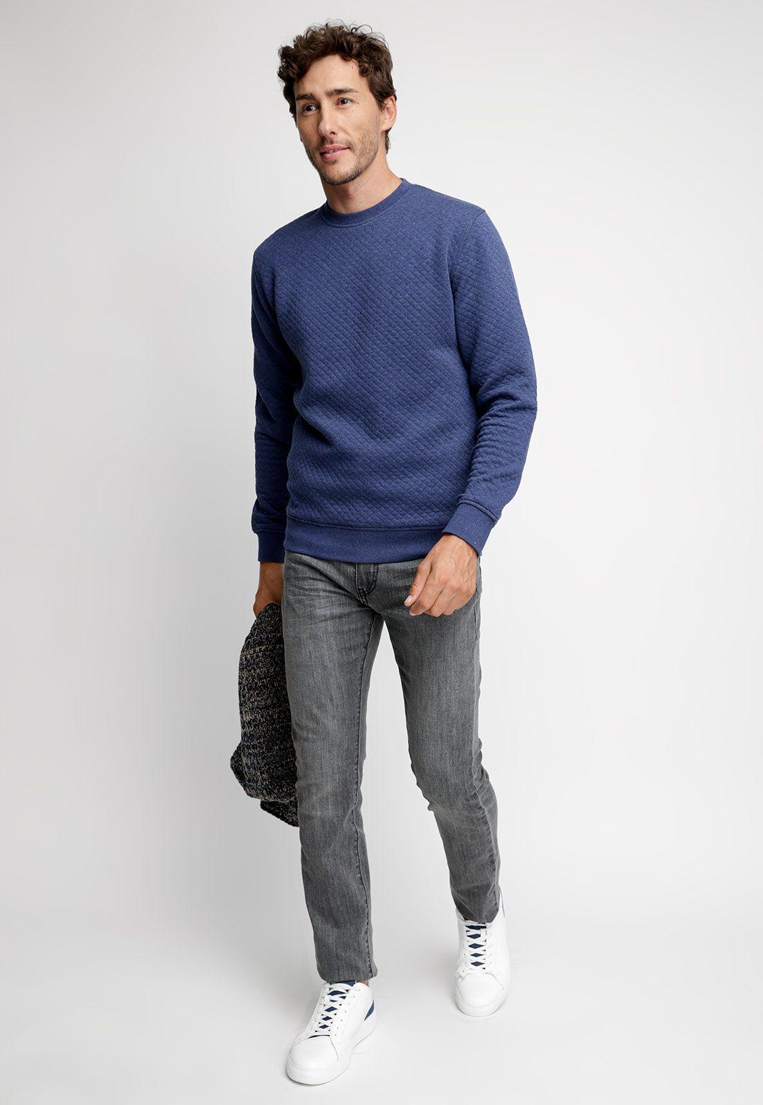 Polera Básica Manga Larga Navy Melange-3