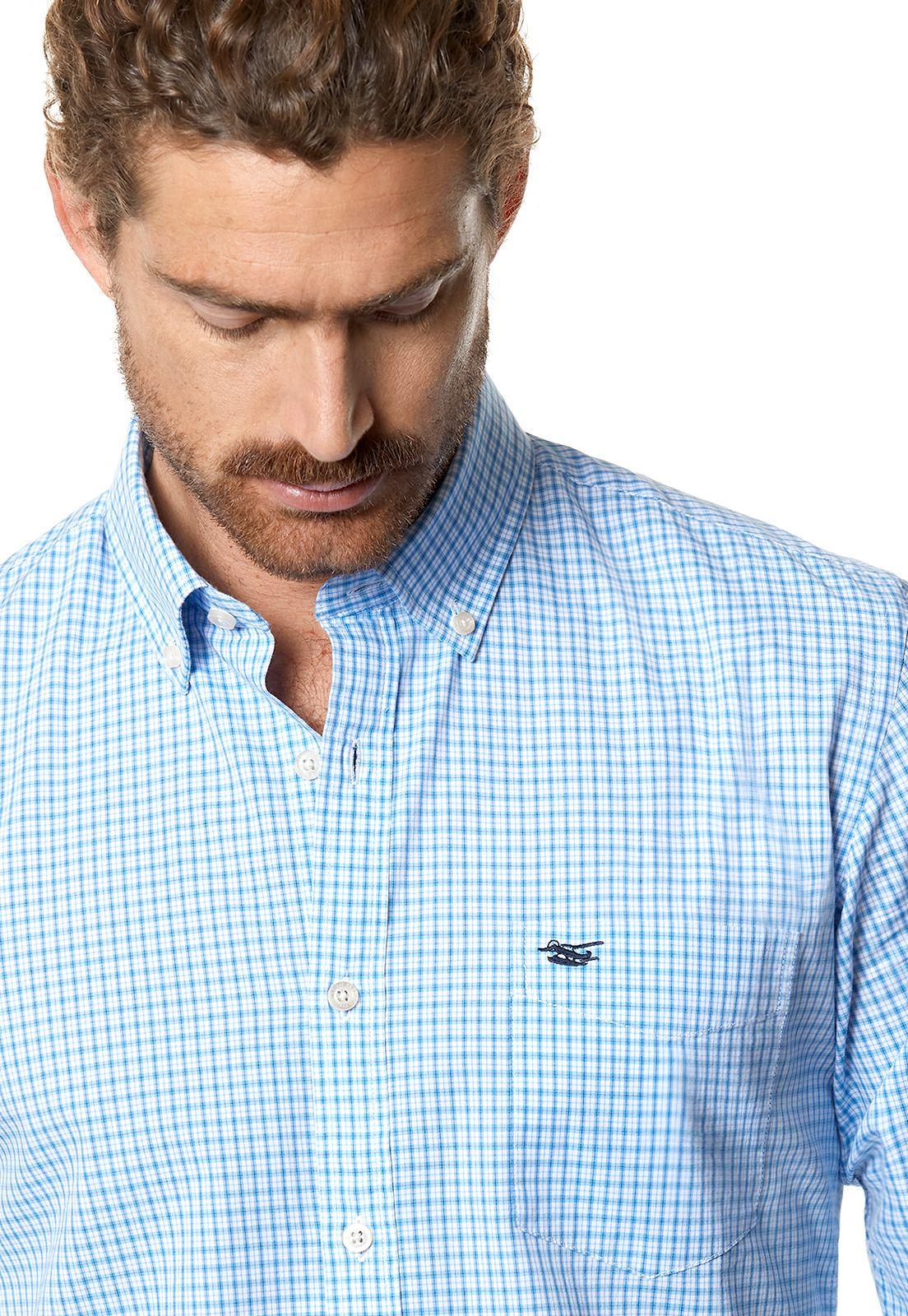 Camisa Checkered Illinois F Sky-3