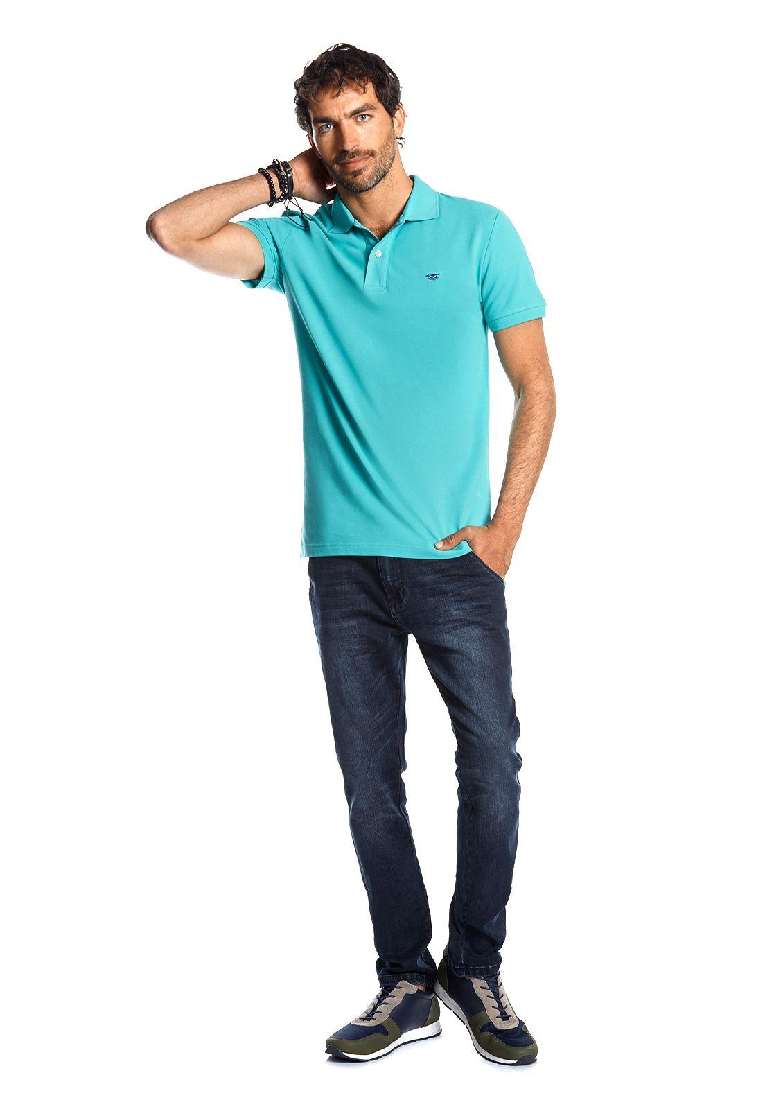 POLERA PIQUÉ BÁSICA SS LT RIVER-1