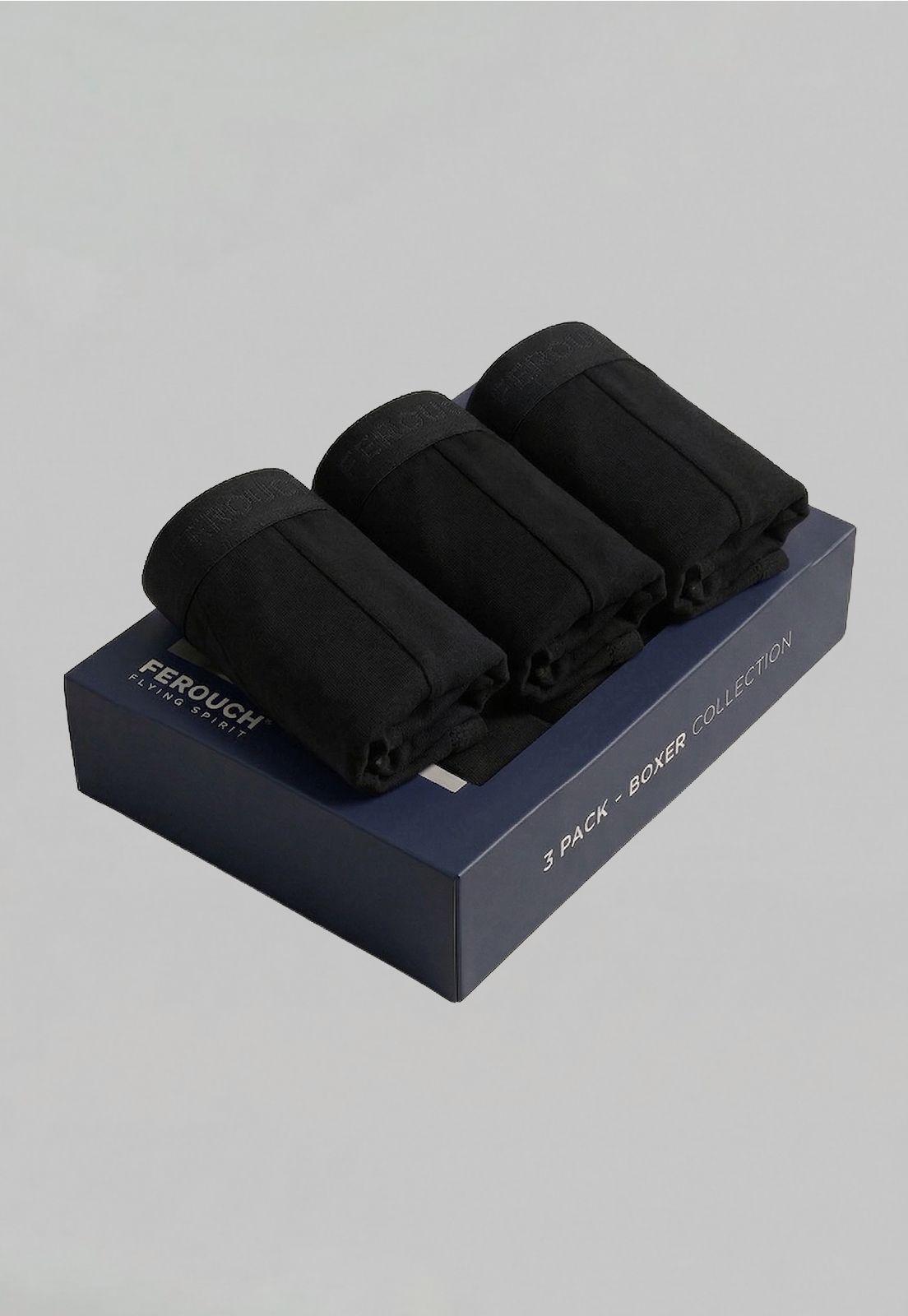 Tripack Boxer Black Black-1