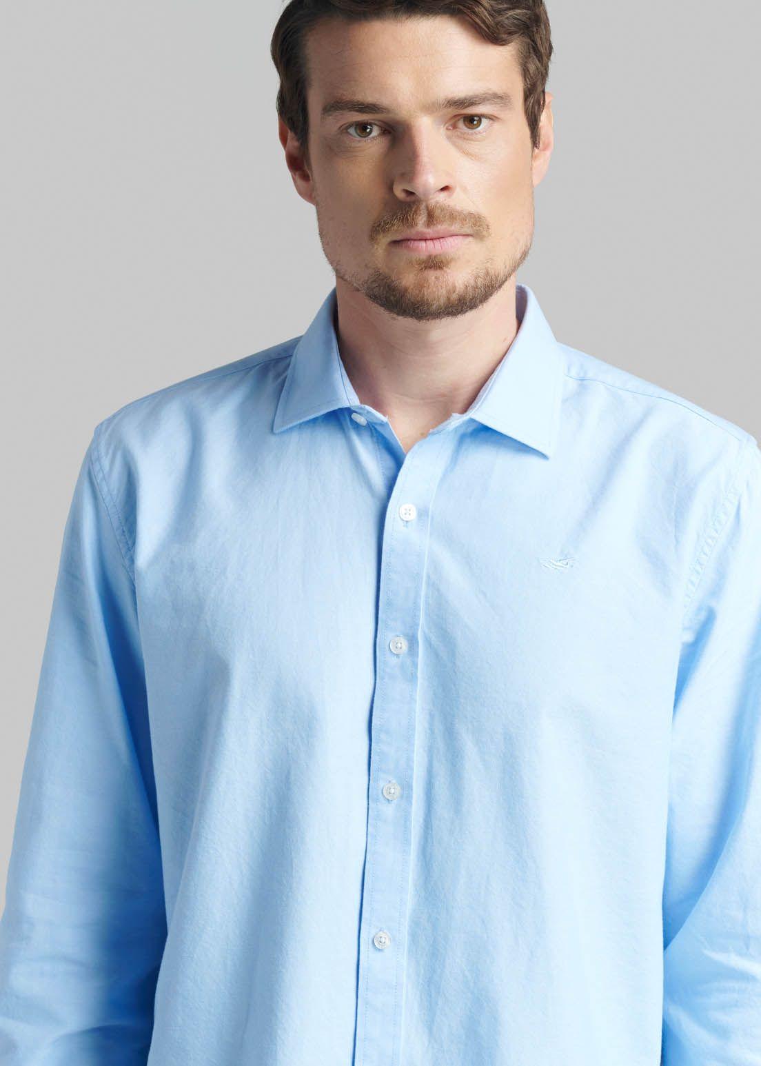 Camisa Oxford Sport Sky-2