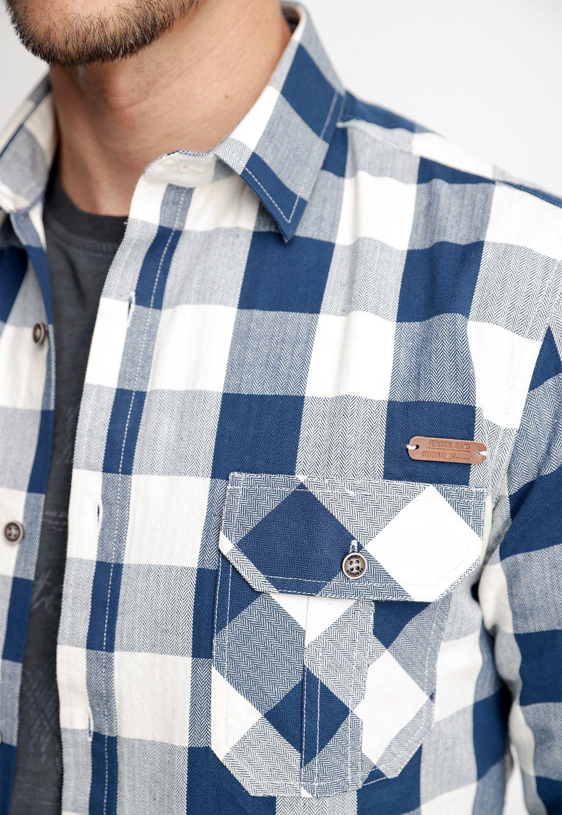 Camisa Checkered Indiana Fj Blue-2