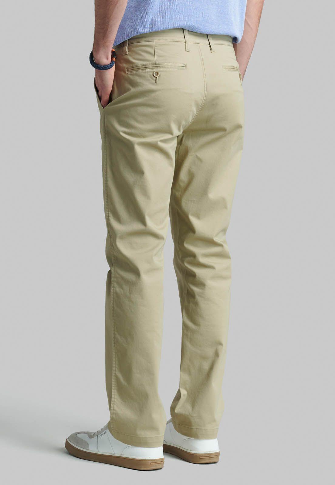 Pantalón Business Twill Without Pleats L/31 Khaki-3