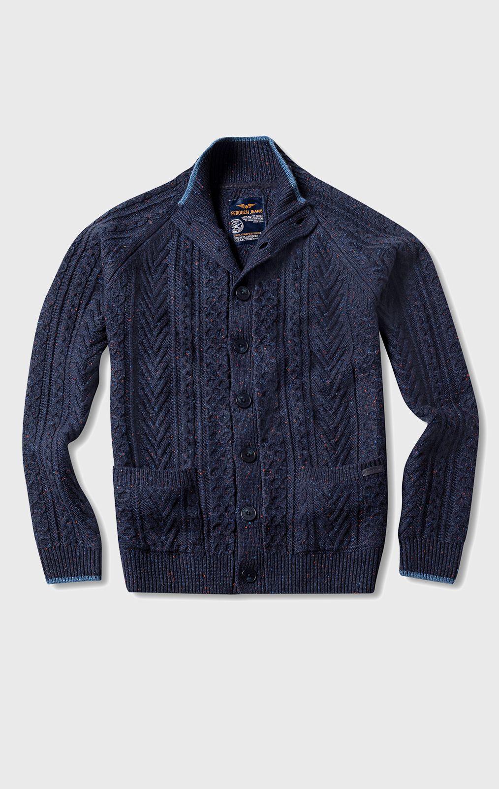 Cardigan Montana Navy Melange-4