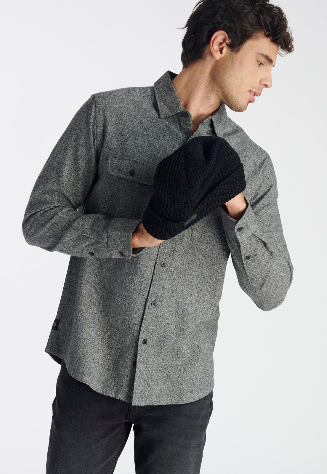 Camisa Cahuen Casual Charcoal-4