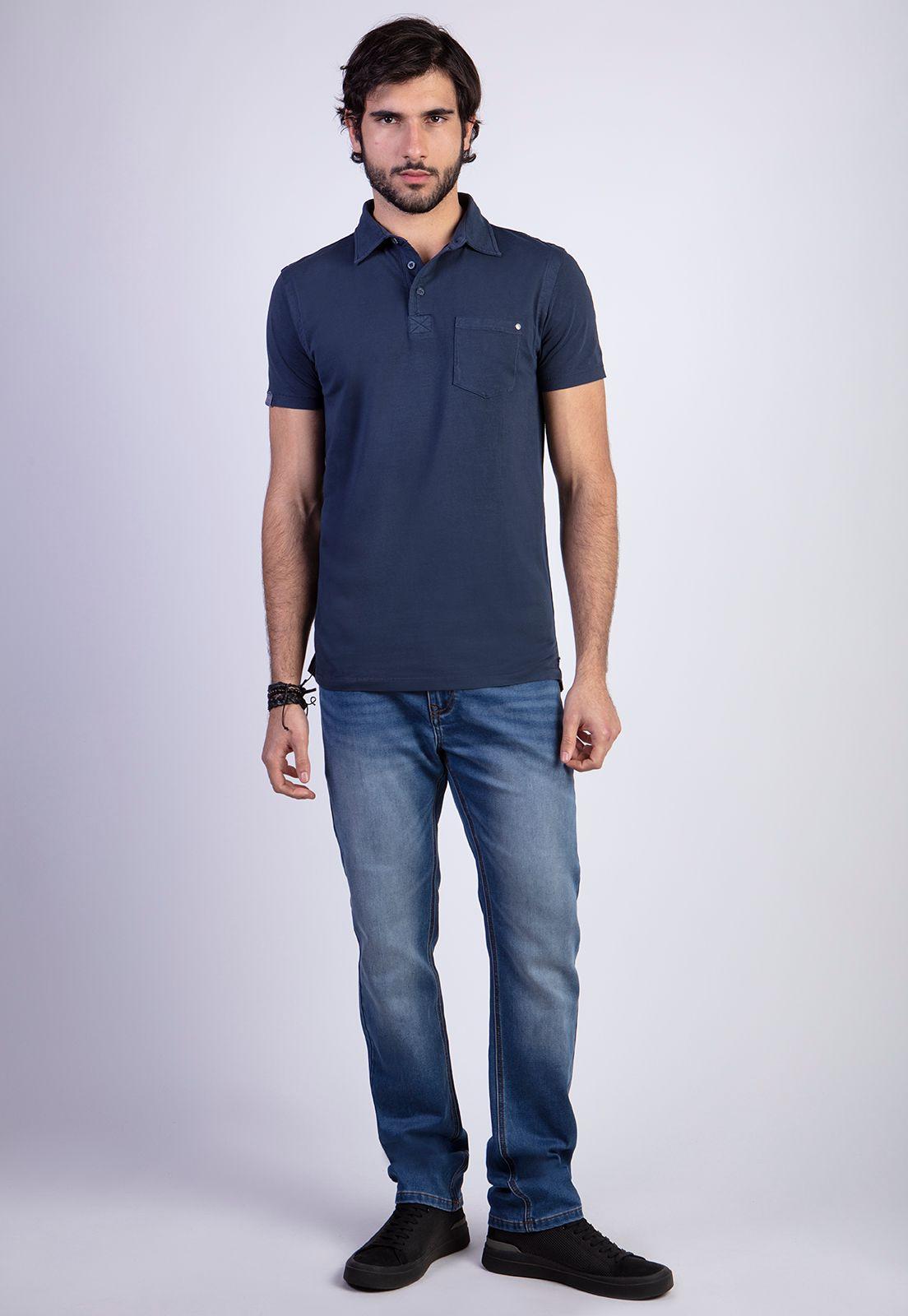 Polera Polo Lavada Orlando Navy-2