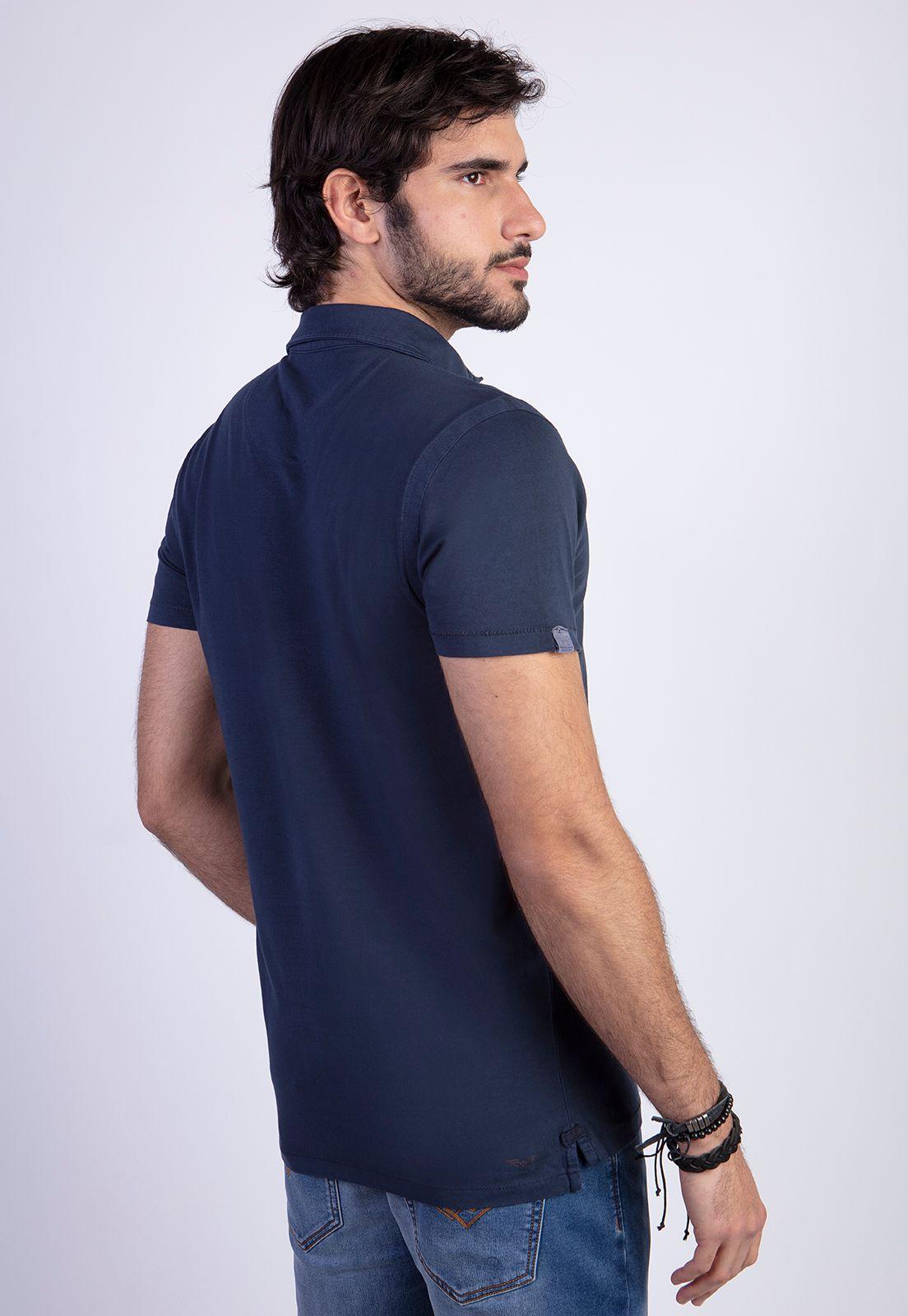 Polera Polo Lavada Orlando Navy-1