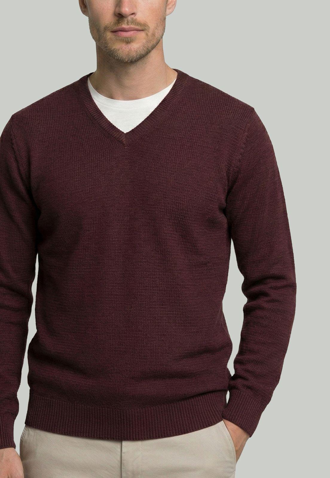 Sweater Monaco Burgundy Melange-2