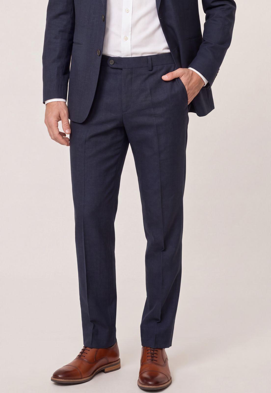 Pantalón Suit Lino Coral Way Navy-0