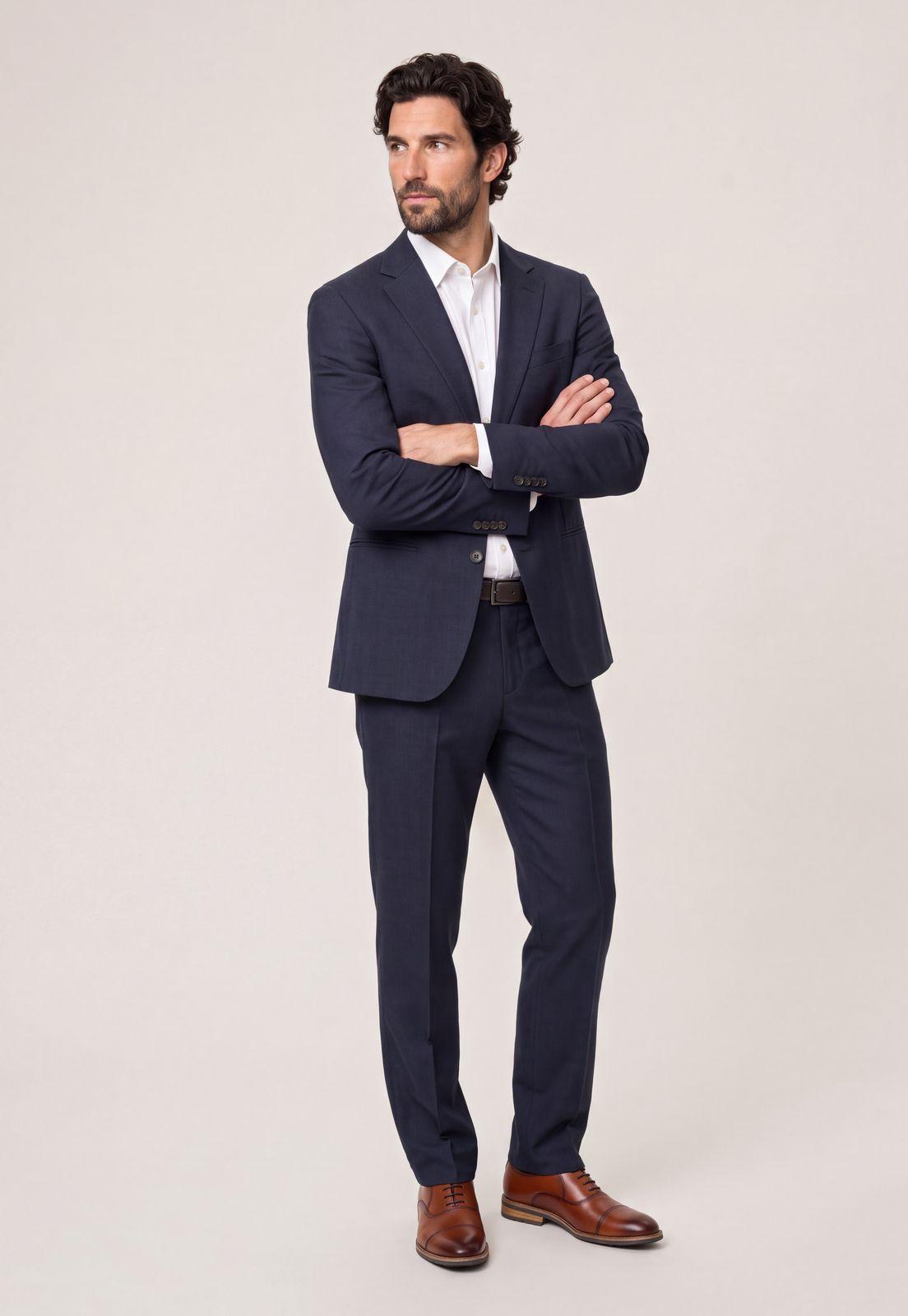 Pantalón Suit Lino Coral Way Navy-1
